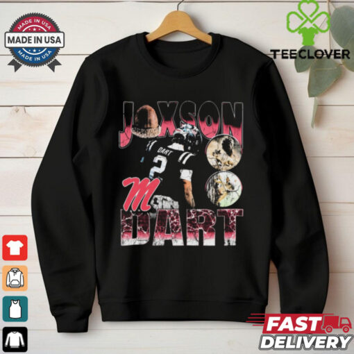 Official Jaxson Dart Squirrel Ole Miss Rebels 90s Graphic t shirt