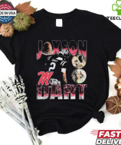 Official Jaxson Dart Squirrel Ole Miss Rebels 90s Graphic t shirt