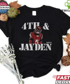 Official Jayden Daniels 4th And Jayden Washington Commanders NFL t shirt