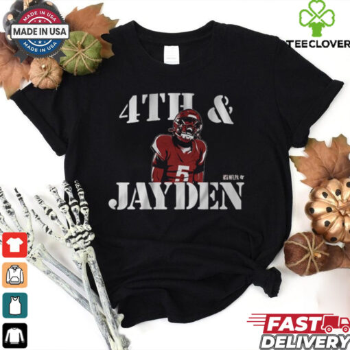 Official Jayden Daniels 4th And Jayden Washington Commanders NFL t shirt
