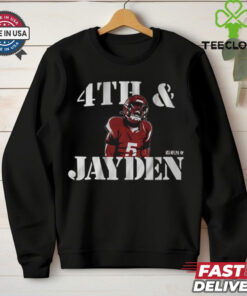 Official Jayden Daniels 4th And Jayden Washington Commanders NFL t shirt