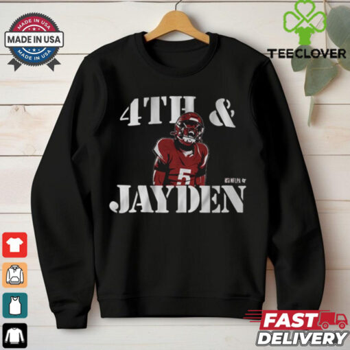 Official Jayden Daniels 4th And Jayden Washington Commanders NFL t shirt
