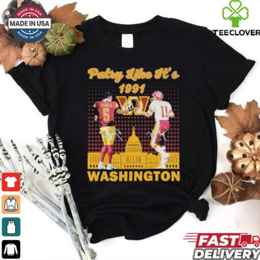 Official Jayden Daniels And Mark Rypien Washington Commanders Redskins Party Like It’s Signatures T shirts