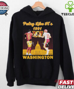 Official Jayden Daniels And Mark Rypien Washington Commanders Redskins Party Like It’s Signatures T shirts