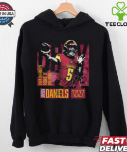 Official Jayden Daniels Washington Commanders 2024 NFL Offensive Rookie of the Year Signature Graphic t shirt