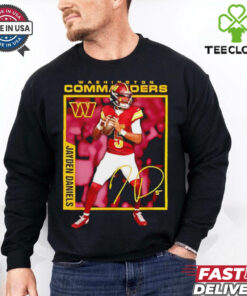Official Jayden Daniels Washington Commanders signature card shirt