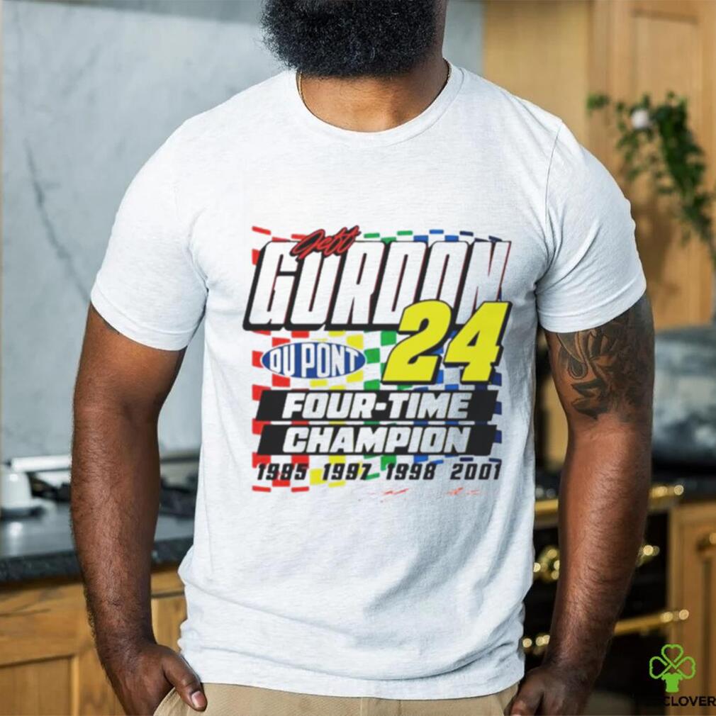 Official Jeff gordon dupont four time champion shirt Official Jeff gordon dupont four time champion shirt