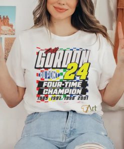 Official Jeff gordon dupont four time champion shirt 3 Official Jeff gordon dupont four time champion shirt