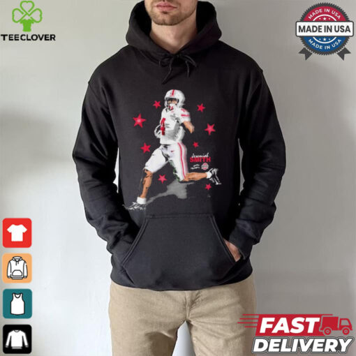 Official Jeremiah Smith Ohio State Buckeyes football NCAA Player Graphic t hoodie, sweater, longsleeve, shirt v-neck, t-shirt