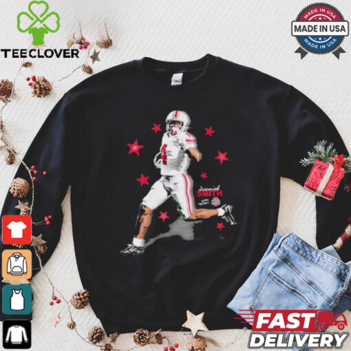 Official Jeremiah Smith Ohio State Buckeyes football NCAA Player Graphic t hoodie, sweater, longsleeve, shirt v-neck, t-shirt