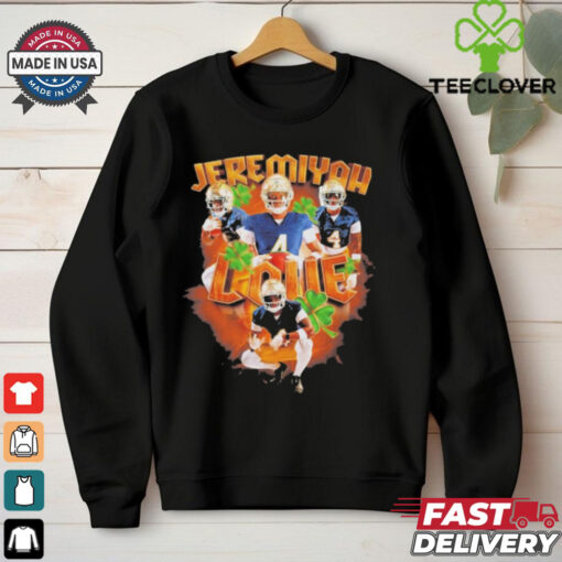 Official Jeremiyah Love Notre Dame Fighting Irish Player Graphic Images 2024 t shirt