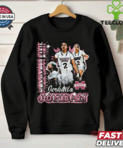 Official Jerkaila Jordan Mississippi State Bulldogs 90s Graphic t shirt