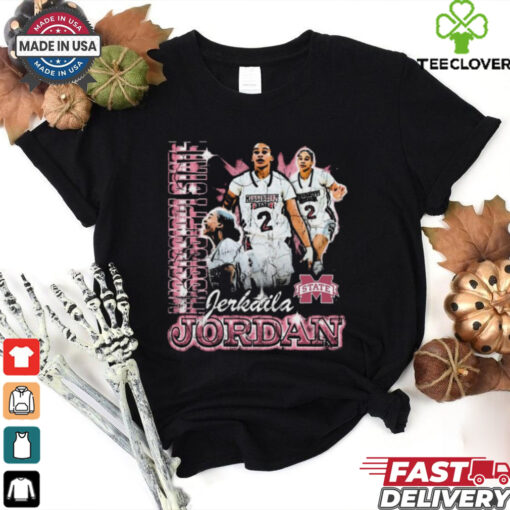 Official Jerkaila Jordan Mississippi State Bulldogs 90s Graphic t shirt
