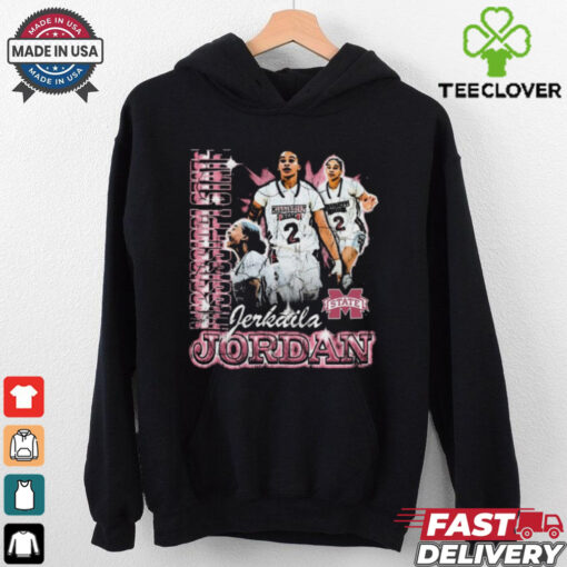 Official Jerkaila Jordan Mississippi State Bulldogs 90s Graphic t shirt
