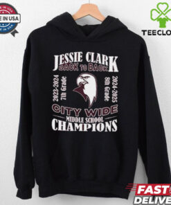 Official Jessie Clark Middle School Back To Back 2023 2024 City Wide Football Champions Shirt