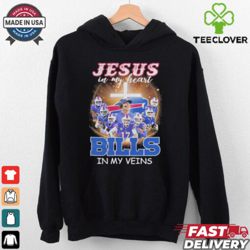 Official Jesus In My Heart Buffalo Bills Players In My Veins shirt