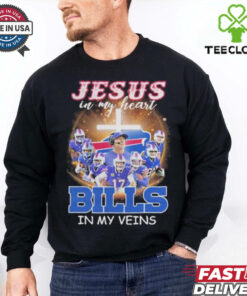 Official Jesus In My Heart Buffalo Bills Players In My Veins shirt