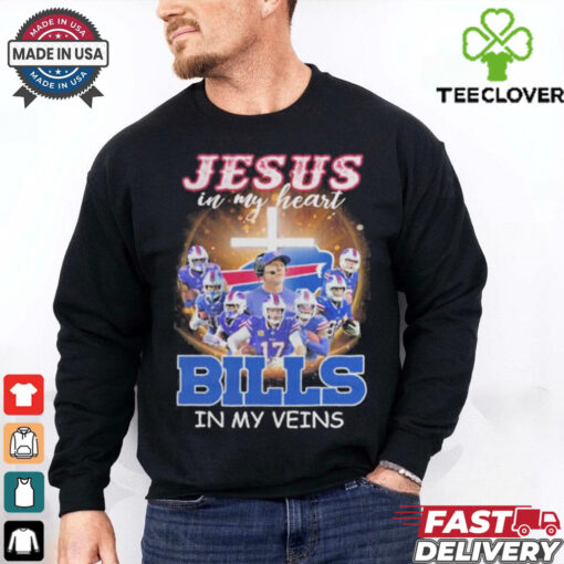 Official Jesus In My Heart Buffalo Bills Players In My Veins shirt