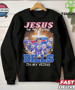 Official Jesus In My Heart Buffalo Bills Players In My Veins shirt