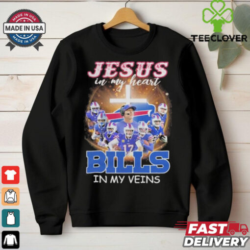 Official Jesus In My Heart Buffalo Bills Players In My Veins shirt