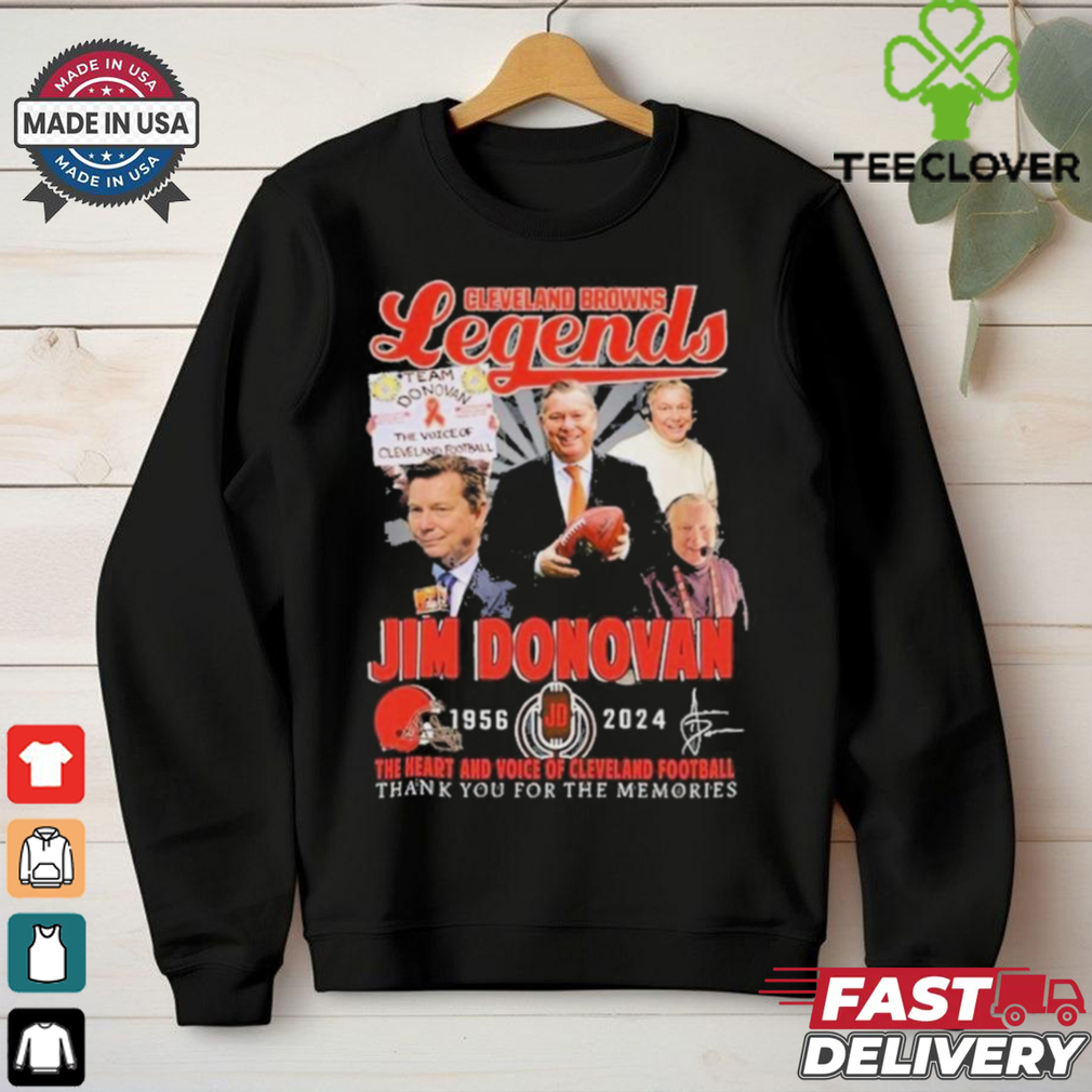 Official Jim Donovan Cleveland Browns Legends 1956 2024 Annivesary T Shirt Official Jim Donovan Cleveland Browns Legends 1956 2024 Annivesary T Shirt