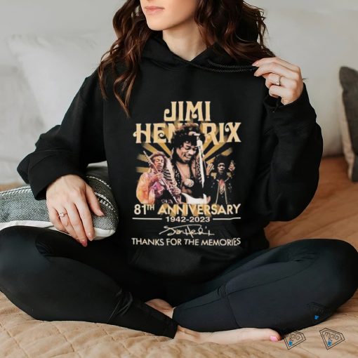 Official Jimi Hendrix 81st anniversary 1942 2023 thank for the memories signatures shirt