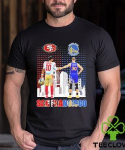 Official Jimmy Garoppolo And Stephen Curry San Francisco City Skyline Signatures Shirt