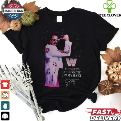 Official Jimmy Hart Saturday Night’s Main Event Superstar The Mouth Of The South Signature WWE t shirt