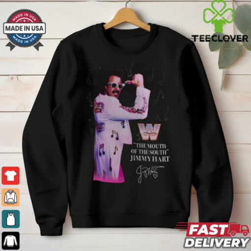 Official Jimmy Hart Saturday Night’s Main Event Superstar The Mouth Of The South Signature WWE t shirt