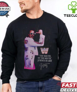 Official Jimmy Hart Saturday Night’s Main Event Superstar The Mouth Of The South Signature WWE t shirt