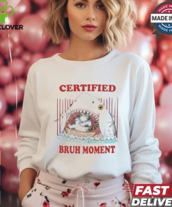 Official Jmcgg Certified Bruh Moment Shark Cat Shirt