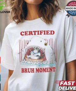 Official Jmcgg Certified Bruh Moment Shark Cat Shirt