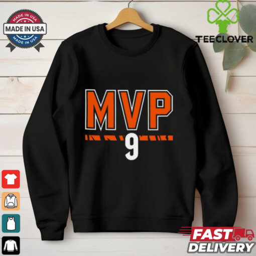 Official Joe MVP Joe Burrow Number 9 Cincinnati Bengals NFL t shirt