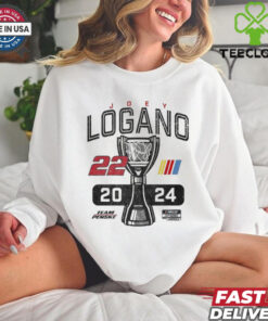 Official Joey Logano Team Penske 2024 Cup Series Champion Lifestyle T Shirt
