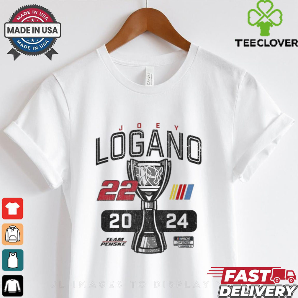 Official Joey Logano Team Penske 2024 Cup Series Champion Lifestyle T Shirt Official Joey Logano Team Penske 2024 Cup Series Champion Lifestyle T Shirt
