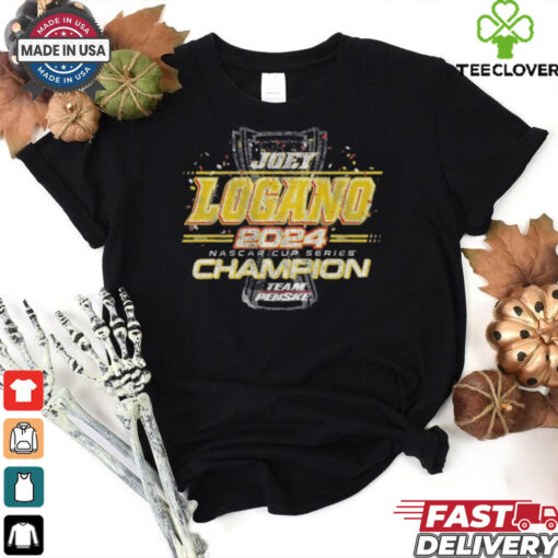 Official Joey Logano Team Penske 2024 NASCAR Cup Series Champion Finish Line T Shirt