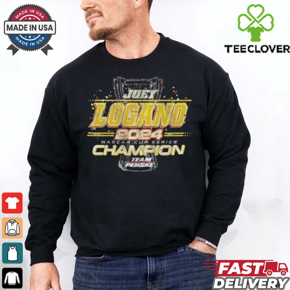 Official Joey Logano Team Penske 2024 NASCAR Cup Series Champion Finish Line T Shirt Official Joey Logano Team Penske 2024 NASCAR Cup Series Champion Finish Line T Shirt