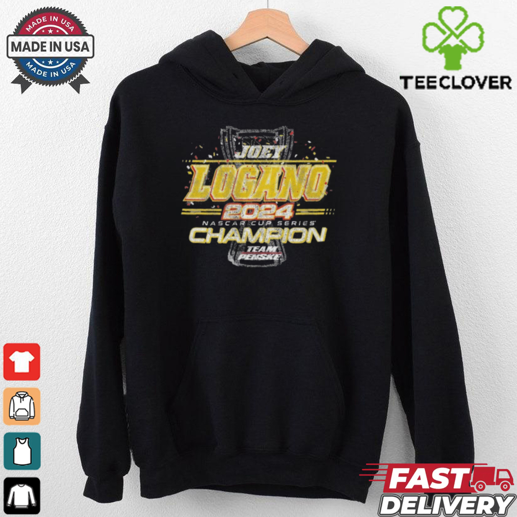 Official Joey Logano Team Penske 2024 NASCAR Cup Series Champion Finish Line T Shirt Official Joey Logano Team Penske 2024 NASCAR Cup Series Champion Finish Line T Shirt