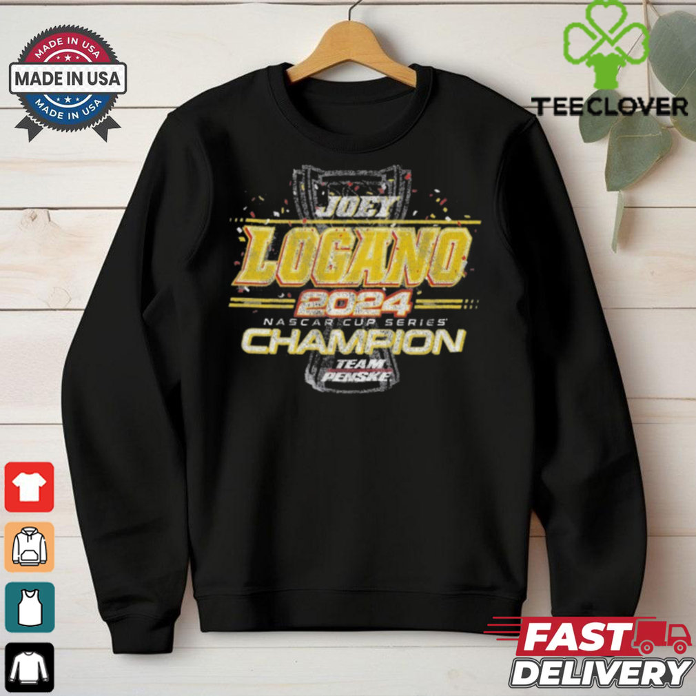 Official Joey Logano Team Penske 2024 NASCAR Cup Series Champion Finish Line T Shirt Official Joey Logano Team Penske 2024 NASCAR Cup Series Champion Finish Line T Shirt