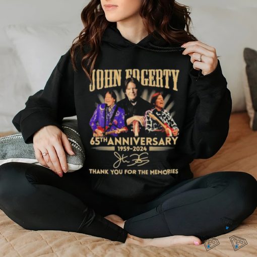 Official John Fogerty 65th Anniversary 1959 2024 Thank You For The Memories Signature Shirt