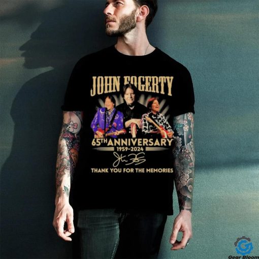 Official John Fogerty 65th Anniversary 1959 2024 Thank You For The Memories Signature Shirt