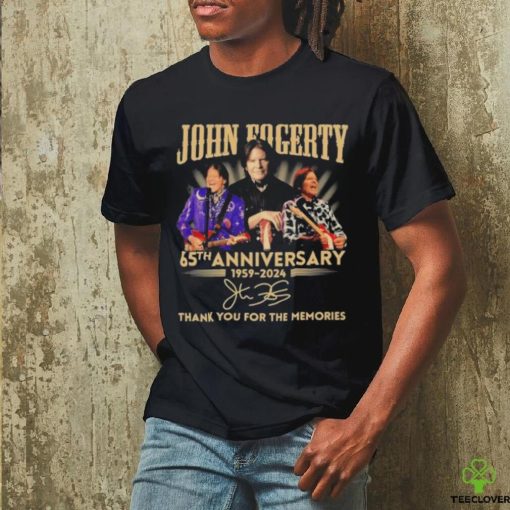 Official John Fogerty 65th Anniversary 1959 2024 Thank You For The Memories Signature Shirt