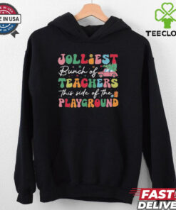 Official Jolliest Bunch Of Teachers This Side Of The Playground Christmas Shirt