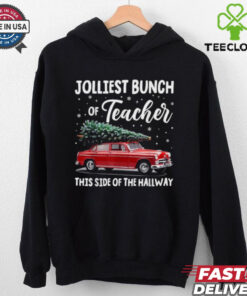 Official Jolliest bunch of teachers this side of the hallway xmas 2024 T shirt