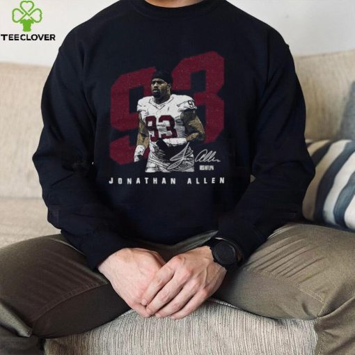 Official Jonathan Allen Washington Player Number signature hoodie, sweater, longsleeve, shirt v-neck, t-shirt