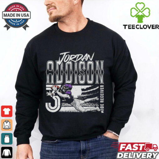Official Jordan Addison Minnesota Vikings One Handed Catch Shirt