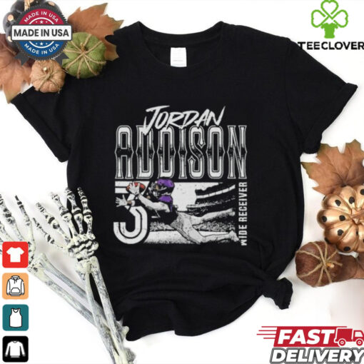 Official Jordan Addison Minnesota Vikings One Handed Catch Shirt