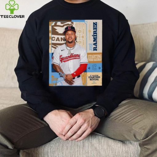 Official José Ramírez Cleveland Guardians Third Baseman National League 2024 All Star Game Shirt