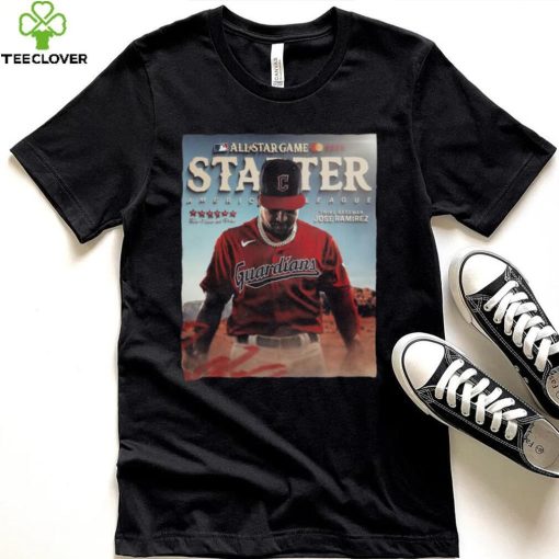 Official Jose Ramirez Third Baseman Starter America League Six Time All Star Game 2024 Shir