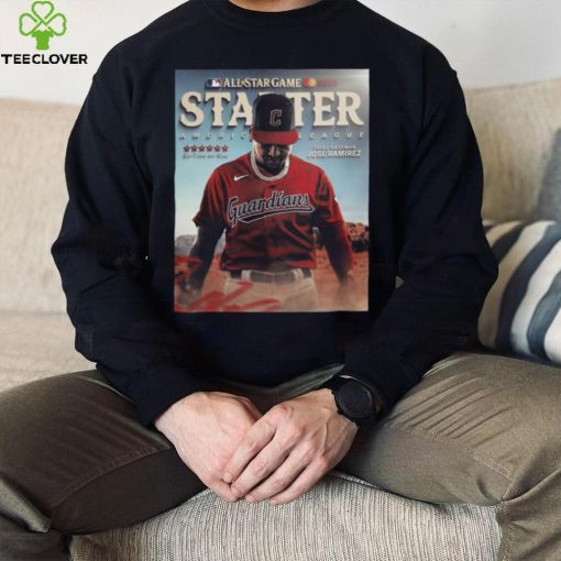 Official Jose Ramirez Third Baseman Starter America League Six Time All Star Game 2024 Shir